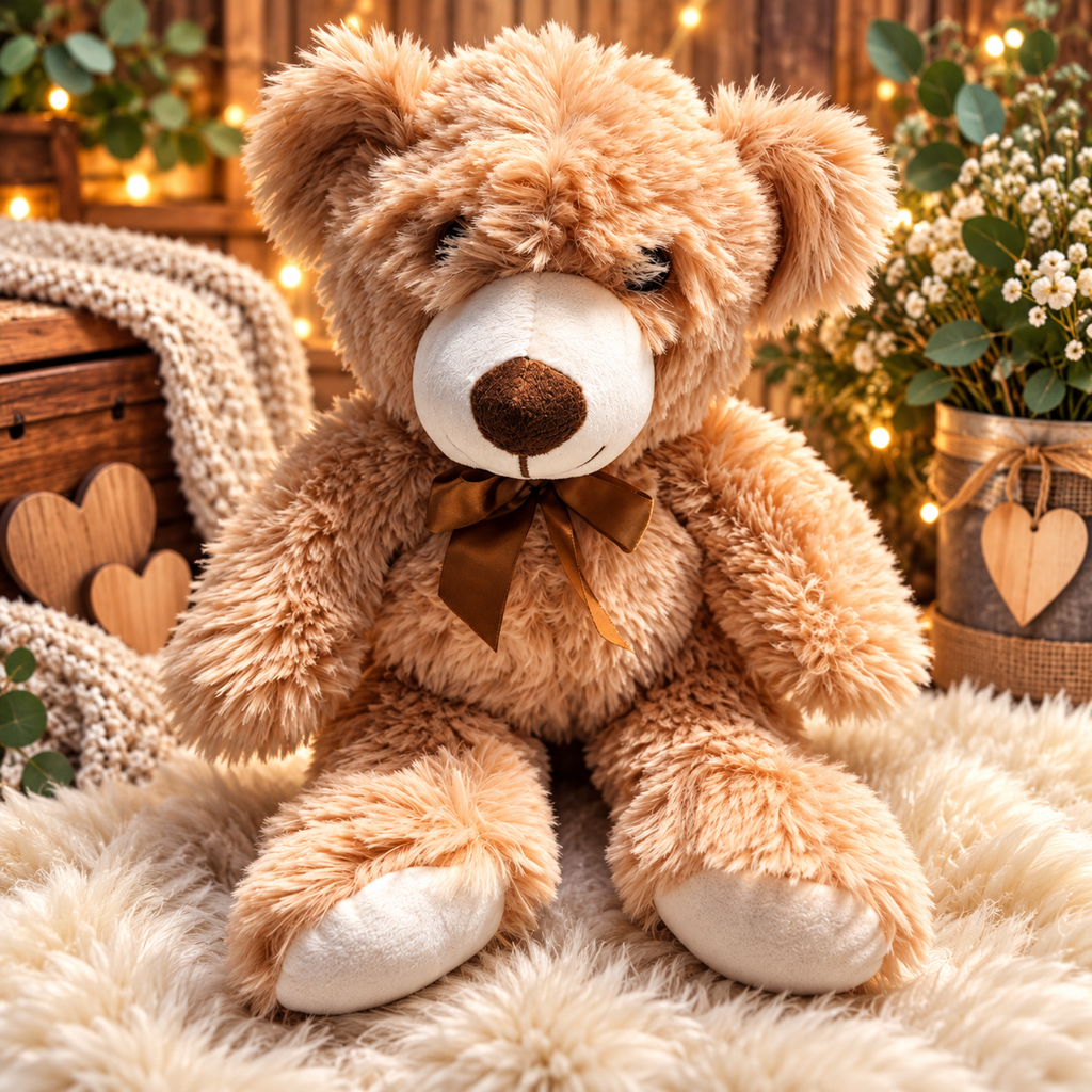 Cuddling Soft Teddy Bear
