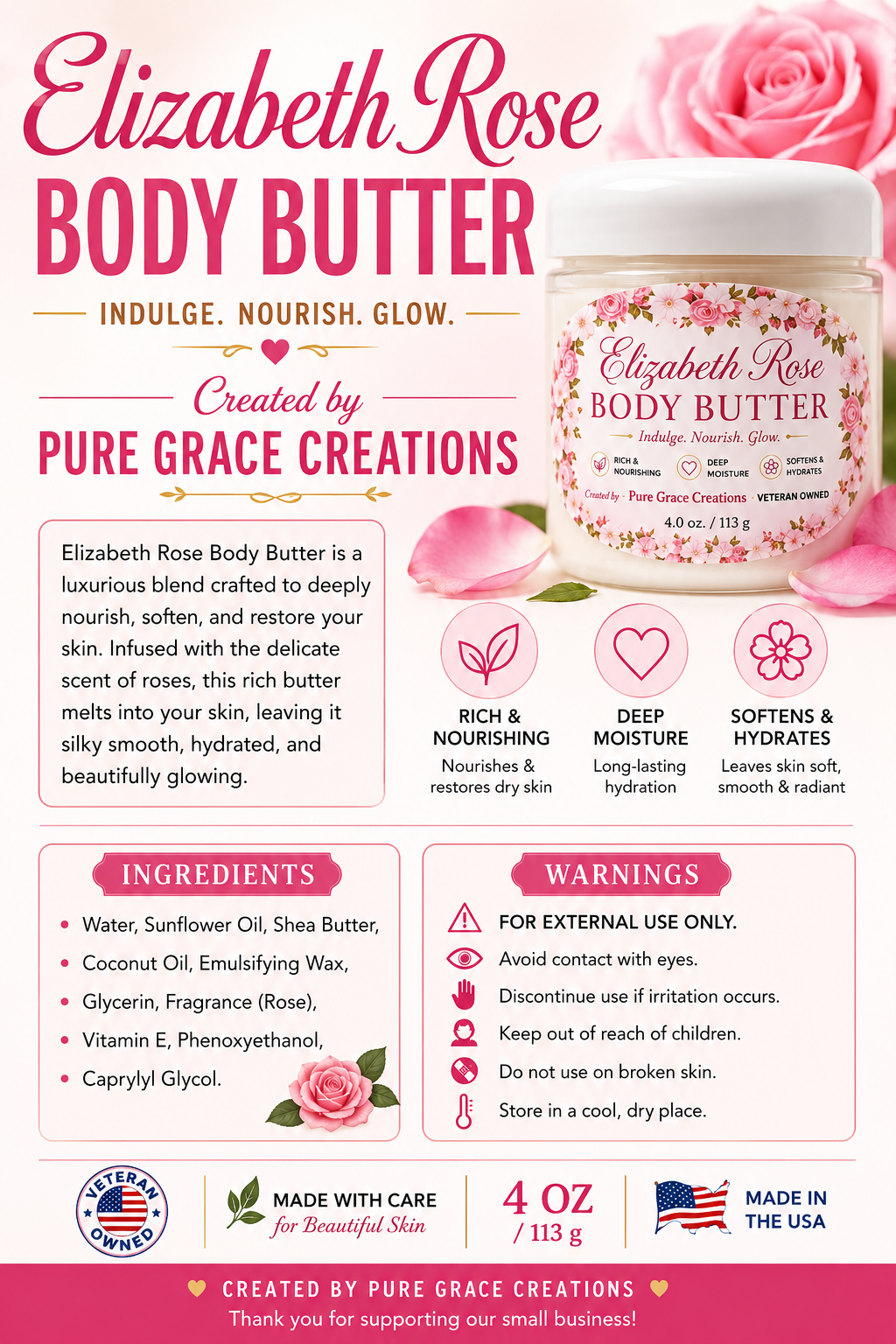 Elizabeth Rose Body Butter