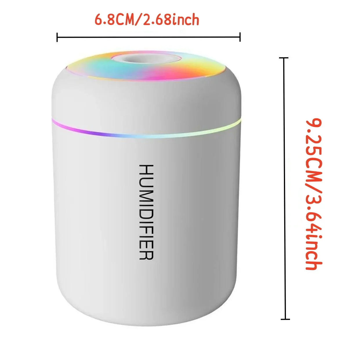 Mini Air Humidifier USB Electric Aroma Diffuser Essential Oil Purifier Aromatherapy Mist Maker Lights For Car Home Bedroom