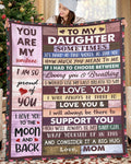 Special Gift For Your Daughter Blanket - From mom and dad
