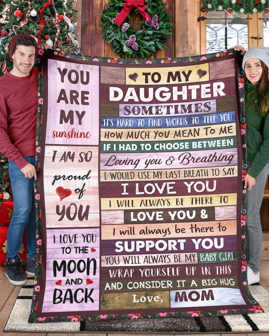 Special Gift For Your Daughter Blanket - From mom and dad
