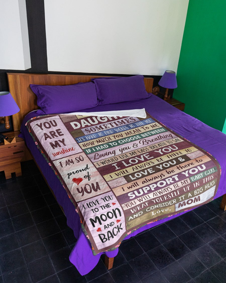 Special Gift For Your Daughter Blanket - From mom and dad