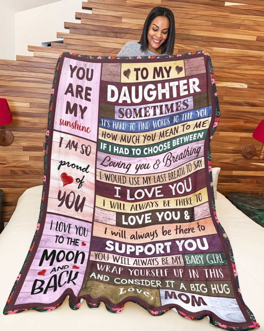 Special Gift For Your Daughter Blanket - From mom and dad
