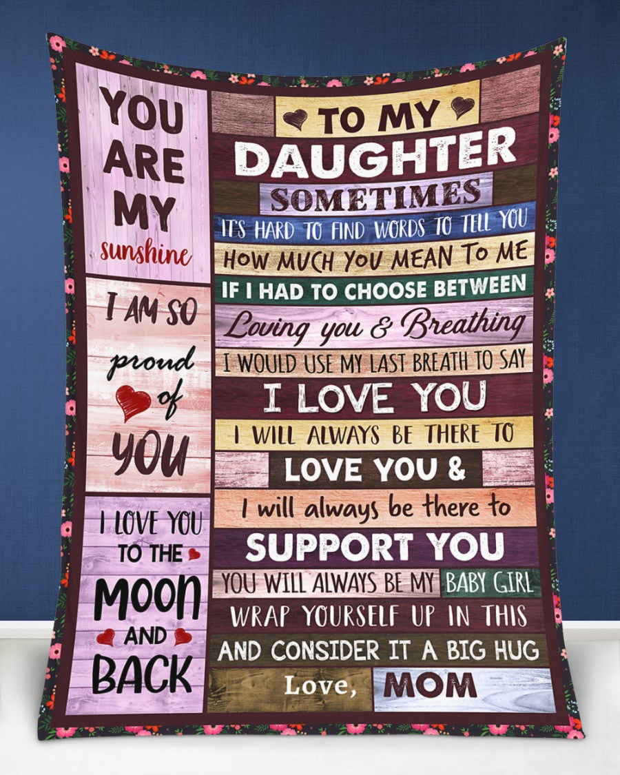 Special Gift For Your Daughter Blanket - From mom and dad
