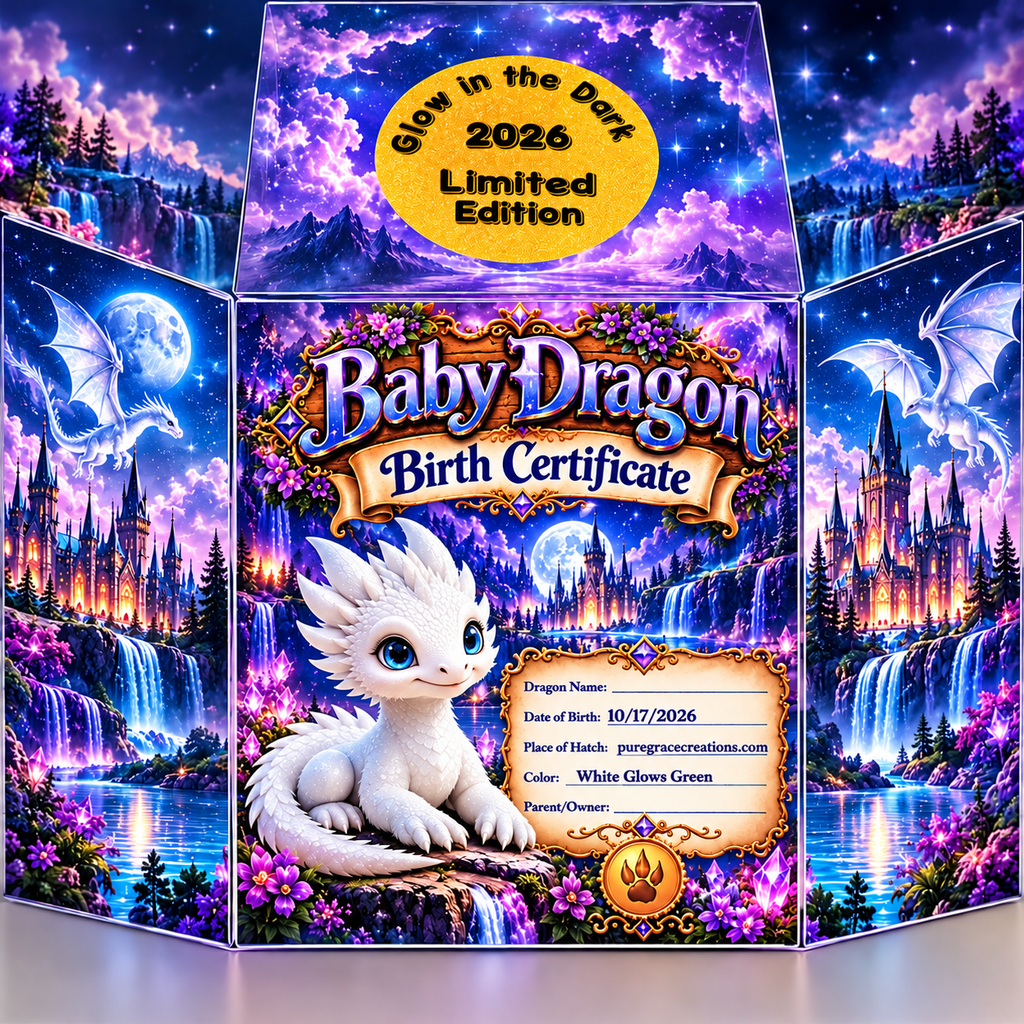 Name your Dragon with pillow and Birth Certificate Toy